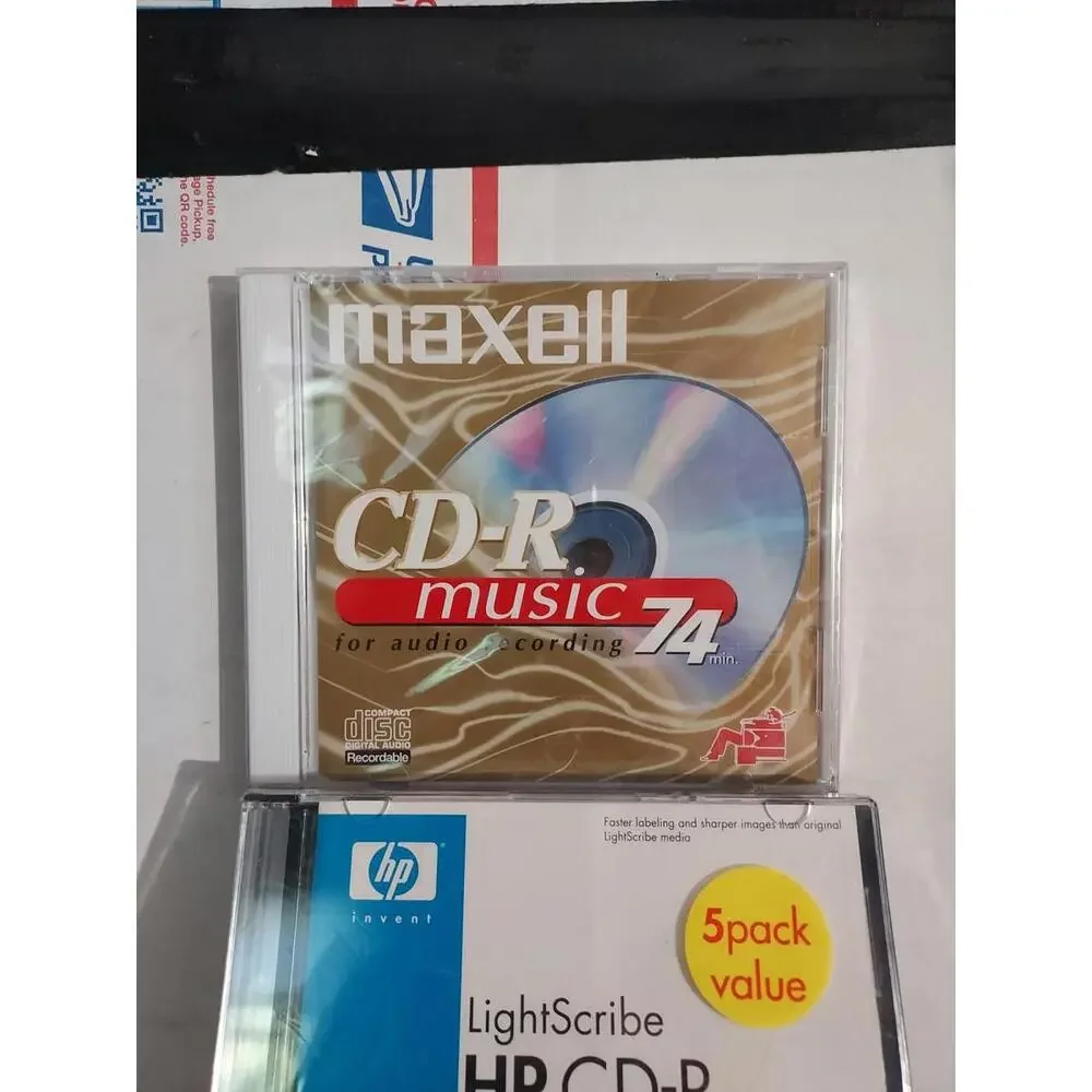 5 Pack HP Lightscribe CD-R 52x Pack LCR00047M + 1 Maxwell (NEW SEALED) - #13